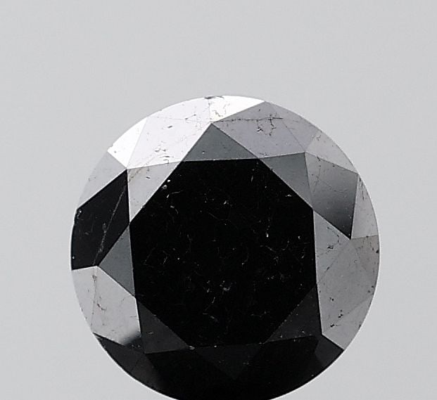 Loose Diamond - ROUND 1.88ct Fancy Black VS2: Loose Diamond - ROUND 1.88ct Fancy Black VS2 Source: Natural Shape: ROUND Carats: 1.88 Color: Fancy Black Certification: NONE Video: