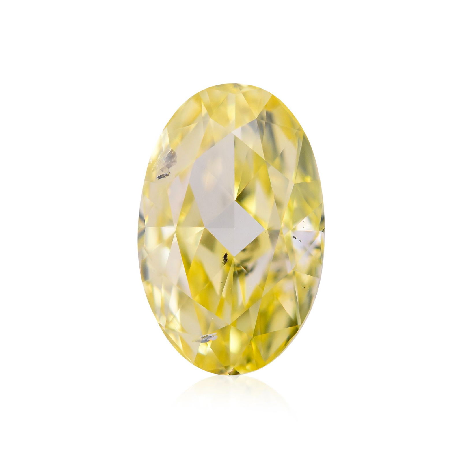Loose Diamond - OVAL 2.0ct Fancy Intense Yellow SI2: Loose Diamond - OVAL 2.0ct Fancy Intense Yellow SI2 Source: Natural Shape: OVAL Carats: 2.0 Color: Fancy Intense Yellow Certification: GIA Video: