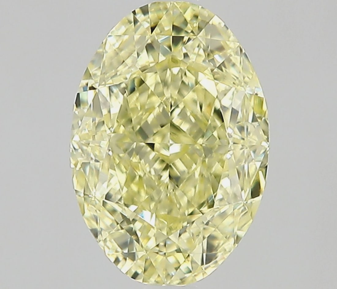 Loose Diamond - OVAL 1.03ct Fancy Light Yellow IF: Loose Diamond - OVAL 1.03ct Fancy Light Yellow IF Source: Natural Shape: OVAL Carats: 1.03 Color: Fancy Light Yellow Certification: GIA Video: