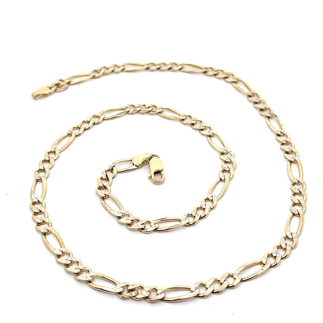 Italian 14k Yellow Gold 22 Classic Figaro Link Chain Necklace (1 of 7)