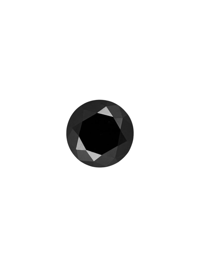 Loose Diamond - ROUND 0.43ct Fancy Black VVS2: Loose Diamond - ROUND 0.43ct Fancy Black VVS2 Source: Natural Shape: ROUND Carats: 0.43 Color: Fancy Black Certification: NONE The Diamond Depot Guarantee: All items in this auction are guaranteed to