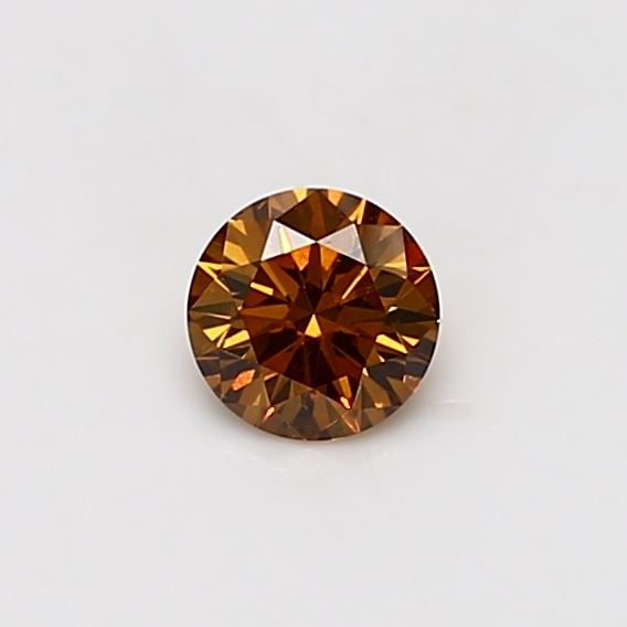 Loose Diamond - ROUND 0.32ct Fancy Deep Brownish Yellowish Orange SI2: Loose Diamond - ROUND 0.32ct Fancy Deep Brownish Yellowish Orange SI2 Source: Natural Shape: ROUND Carats: 0.32 Color: Fancy Deep Brownish Yellowish Orange Certification: GIA Video: