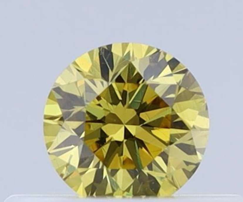 Loose Diamond - ROUND 0.26ct Fancy Intense Yellow VVS2: Loose Diamond - ROUND 0.26ct Fancy Intense Yellow VVS2 Source: Natural Shape: ROUND Carats: 0.26 Color: Fancy Intense Yellow Certification: GIA Video:
