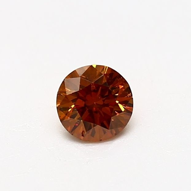 Loose Diamond - ROUND 0.32ct Fancy Deep Yellowish Orange SI2: Loose Diamond - ROUND 0.32ct Fancy Deep Yellowish Orange SI2 Source: Natural Shape: ROUND Carats: 0.32 Color: Fancy Deep Yellowish Orange Certification: GIA Video: