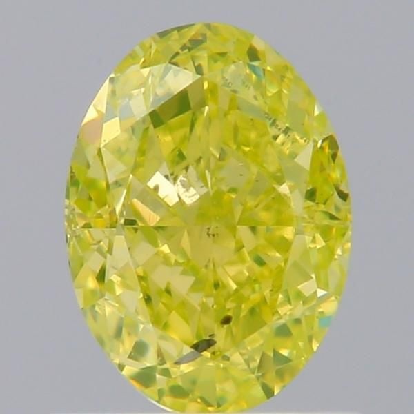 Loose Diamond - OVAL 1.0ct Fancy Intense Green Yellow SI2: Loose Diamond - OVAL 1.0ct Fancy Intense Green Yellow SI2 Source: Natural Shape: OVAL Carats: 1.0 Color: Fancy Intense Green Yellow Certification: GIA Video: