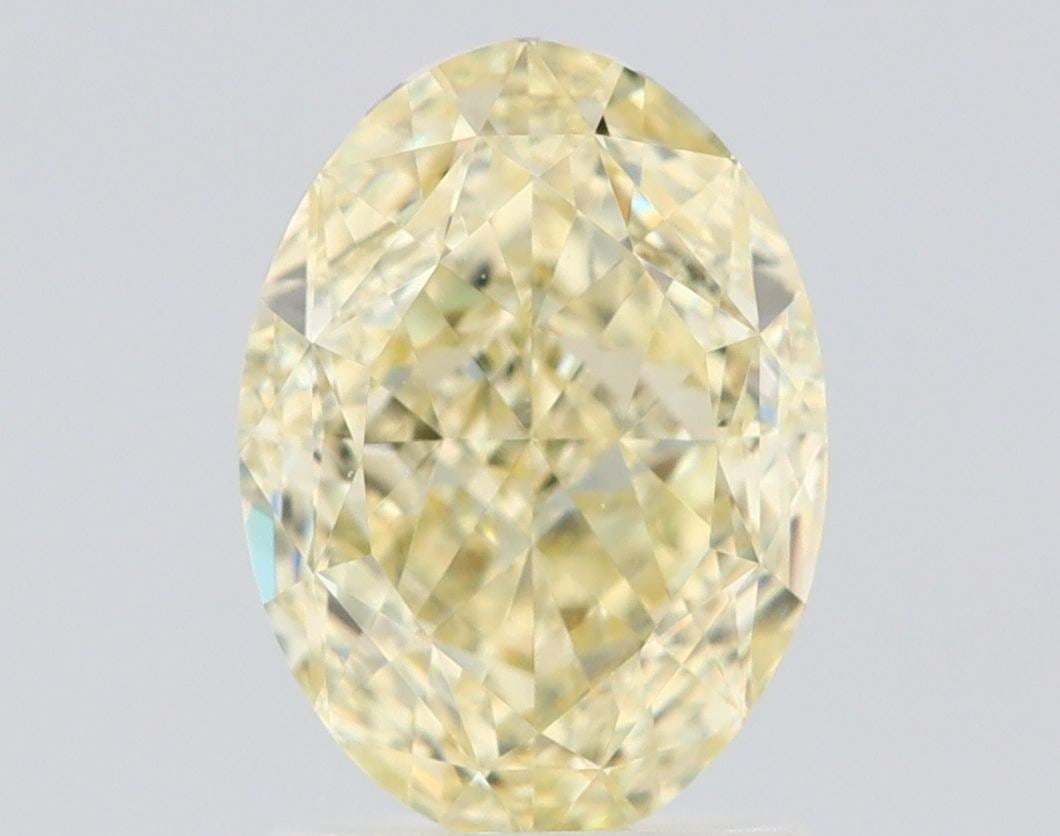 Loose Diamond - OVAL 2.02ct Fancy Light Yellow VS1: Loose Diamond - OVAL 2.02ct Fancy Light Yellow VS1 Source: Natural Shape: OVAL Carats: 2.02 Color: Fancy Light Yellow Certification: GIA Video: