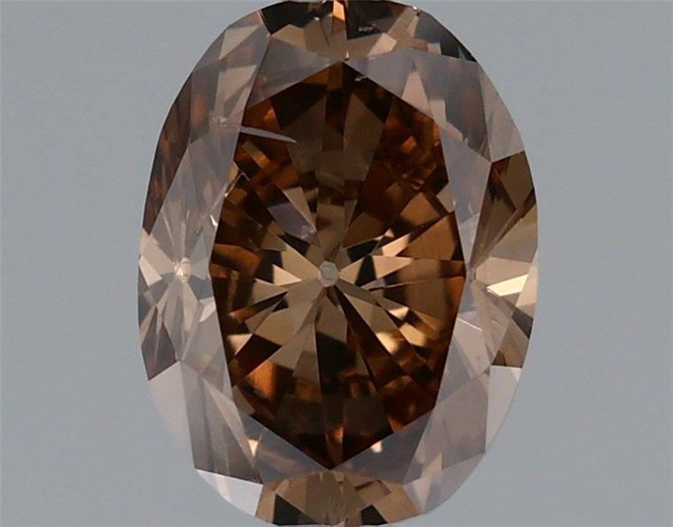 Loose Diamond - OVAL 1.19ct Fancy Dark Orangey Brown: Loose Diamond - OVAL 1.19ct Fancy Dark Orangey Brown Source: Natural Shape: OVAL Carats: 1.19 Color: Fancy Dark Orangey Brown Certification: GIA Video: