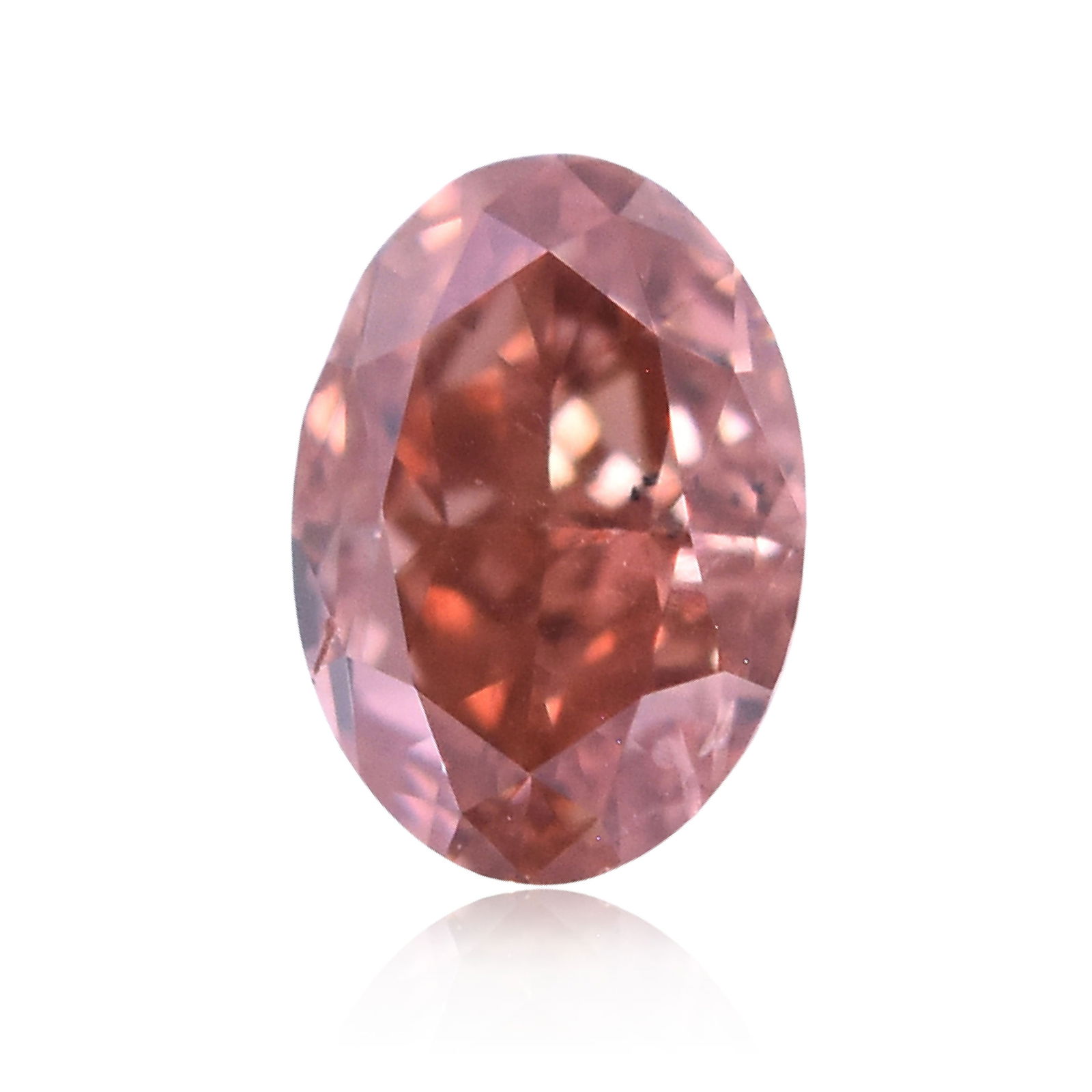 Loose Diamond - OVAL 0.26ct Fancy Deep Orangey Pink SI1: Loose Diamond - OVAL 0.26ct Fancy Deep Orangey Pink SI1 Source: Natural Shape: OVAL Carats: 0.26 Color: Fancy Deep Orangey Pink Certification: GIA Video: