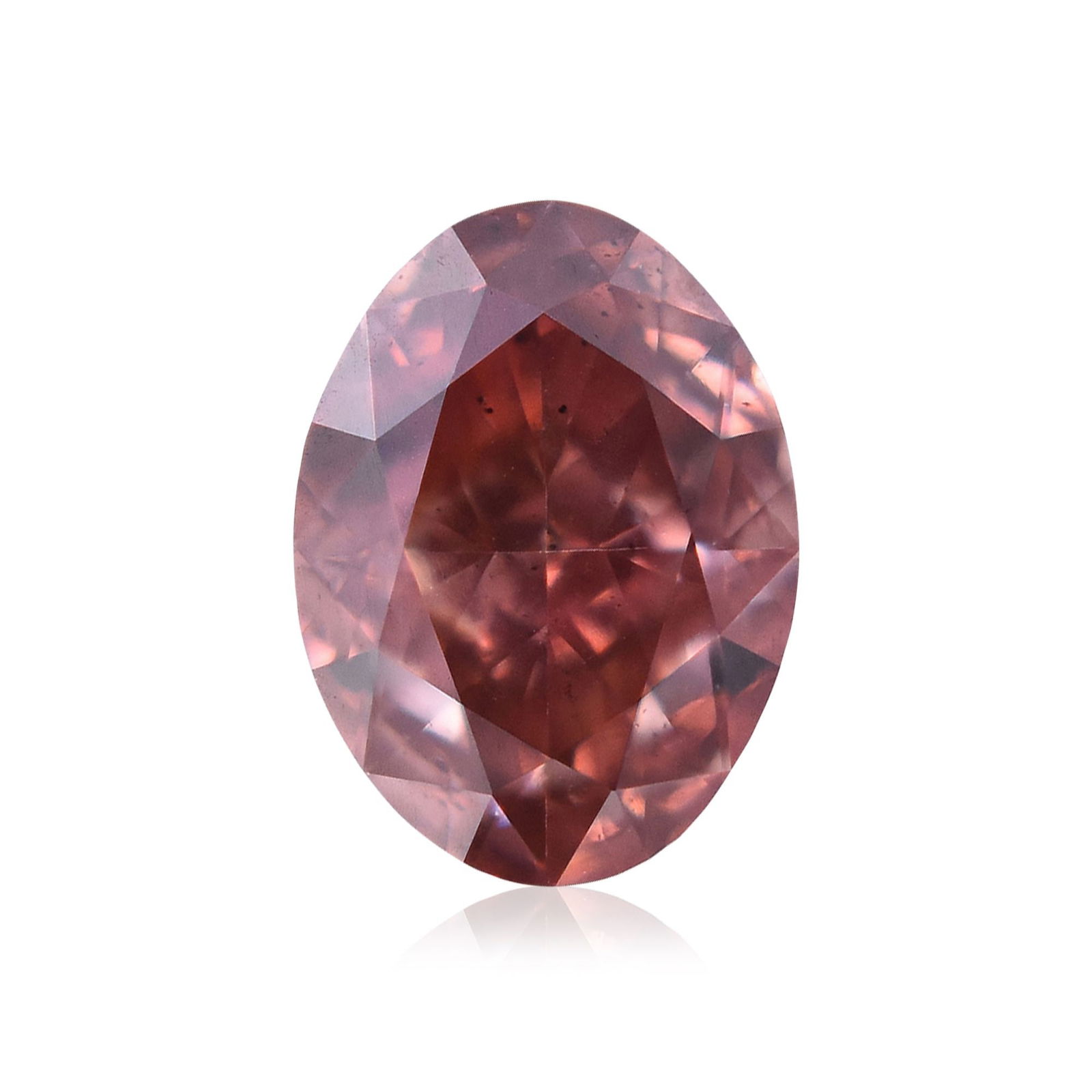 Loose Diamond - OVAL 0.24ct Fancy Deep Orangey Pink SI2: Loose Diamond - OVAL 0.24ct Fancy Deep Orangey Pink SI2 Source: Natural Shape: OVAL Carats: 0.24 Color: Fancy Deep Orangey Pink Certification: GIA Video: