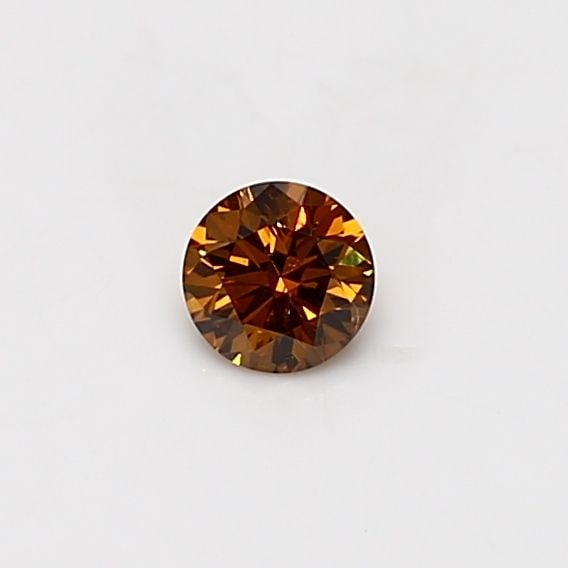 Loose Diamond - ROUND 0.2ct Fancy Deep Brown Orange I2: Loose Diamond - ROUND 0.2ct Fancy Deep Brown Orange I2 Source: Natural Shape: ROUND Carats: 0.2 Color: Fancy Deep Brown Orange Certification: GIA Video: