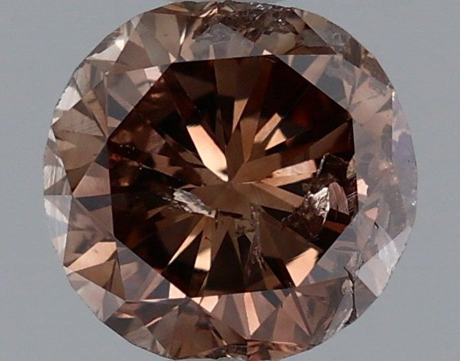 Loose Diamond - ROUND 1.16ct Fancy Dark Orangey Brown: Loose Diamond - ROUND 1.16ct Fancy Dark Orangey Brown Source: Natural Shape: ROUND Carats: 1.16 Color: Fancy Dark Orangey Brown Certification: GIA Video: