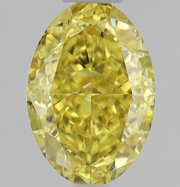 Loose Diamond - OVAL 0.45ct Fancy Vivid Yellow VS2: Loose Diamond - OVAL 0.45ct Fancy Vivid Yellow VS2 Source: Natural Shape: OVAL Carats: 0.45 Color: Fancy Vivid Yellow Certification: GIA The Diamond Depot Guarantee: All items in this auction are guar