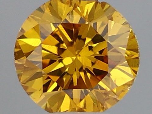 Loose Diamond - ROUND 0.14ct Fancy Deep Orange Yellow: Loose Diamond - ROUND 0.14ct Fancy Deep Orange Yellow Source: Natural Shape: ROUND Carats: 0.14 Color: Fancy Deep Orange Yellow Certification: GIA Video: