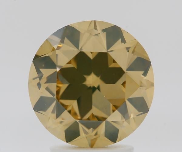 Loose Diamond - ROUND 3.01ct Fancy Brownish Yellow VS2 (1 of 1)