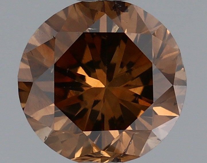 Loose Diamond - ROUND 1.25ct Fancy Dark Orangey Brown: Loose Diamond - ROUND 1.25ct Fancy Dark Orangey Brown Source: Natural Shape: ROUND Carats: 1.25 Color: Fancy Dark Orangey Brown Certification: GIA Video: