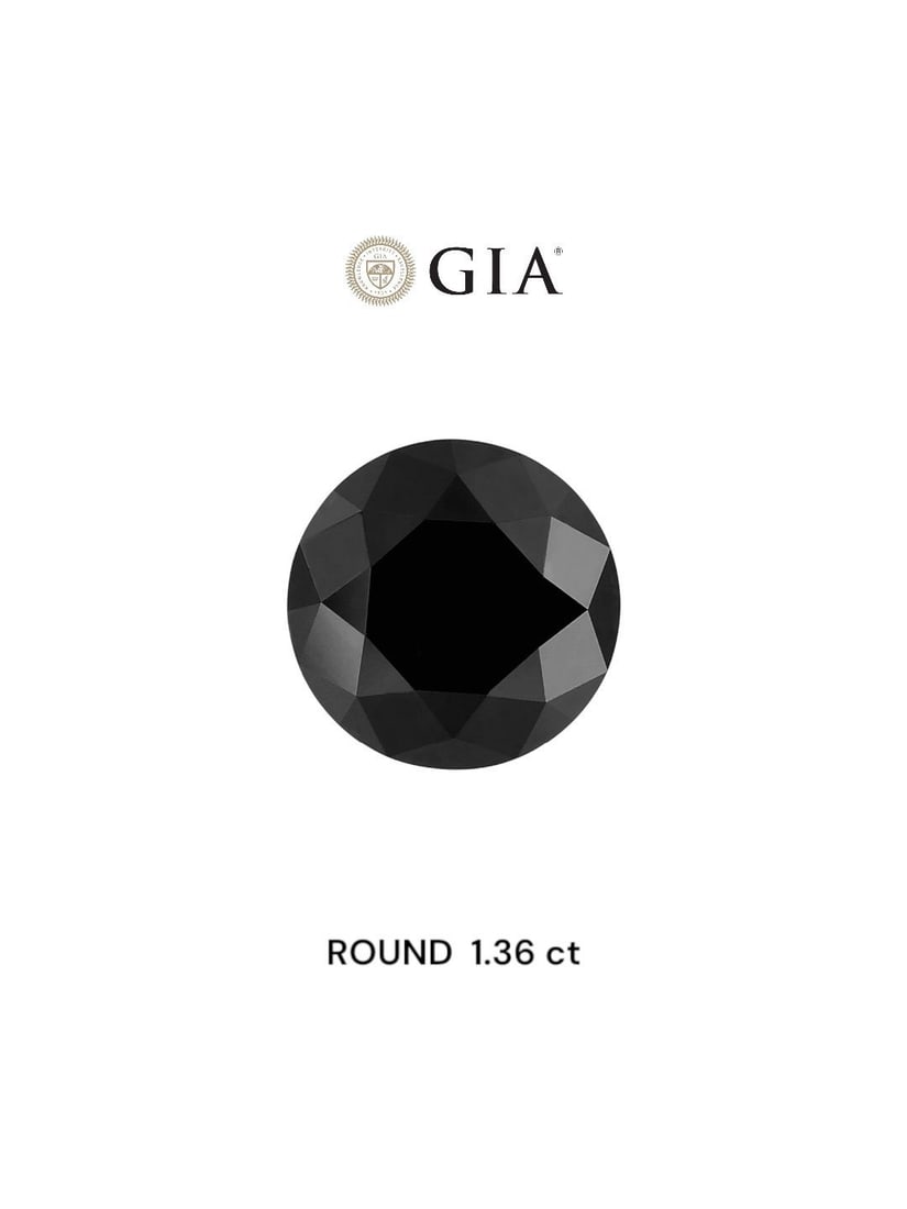 Loose Diamond - ROUND 1.36ct Black (1 of 1)