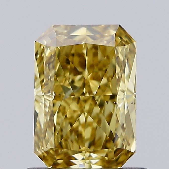 Loose Diamond - RADIANT 0.9ct Fancy Intense Gray Yellow VS2: Loose Diamond - RADIANT 0.9ct Fancy Intense Gray Yellow VS2 Source: This is a real non-mined Diamond that has been grown in a lab Shape: RADIANT Carats: 0.9 Color: Fancy Intense Gray Yellow Certificat