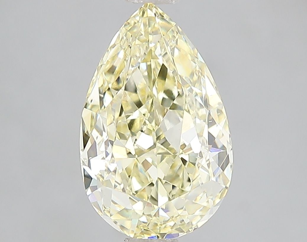 Loose Diamond - PEAR 2.59ct Fancy Intense Yellow VS1: Loose Diamond - PEAR 2.59ct Fancy Intense Yellow VS1 Source: This is a real non-mined Diamond that has been grown in a lab Shape: PEAR Carats: 2.59 Color: Fancy Intense Yellow Certification: IGI The D