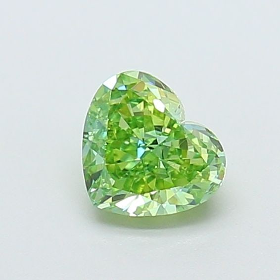 Loose Diamond - HEART 1.0ct Fancy Vivid Green VVS2: Loose Diamond - HEART 1.0ct Fancy Vivid Green VVS2 Source: This is a real non-mined Diamond that has been grown in a lab Shape: HEART Carats: 1.0 Color: Fancy Vivid Green Certification: IGI Video: