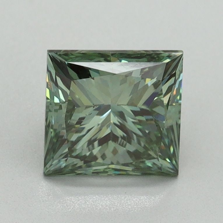 Loose Diamond - PRINCESS 1.52ct Fancy Vivid Green VS2: Loose Diamond - PRINCESS 1.52ct Fancy Vivid Green VS2 Source: This is a real non-mined Diamond that has been grown in a lab Shape: PRINCESS Carats: 1.52 Color: Fancy Vivid Green Certification: IGI Vid