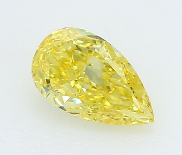 Loose Diamond - PEAR 0.25ct Fancy Vivid Yellow VVS2: Loose Diamond - PEAR 0.25ct Fancy Vivid Yellow VVS2 Source: This is a real non-mined Diamond that has been grown in a lab Shape: PEAR Carats: 0.25 Color: Fancy Vivid Yellow Certification: IGI Video: