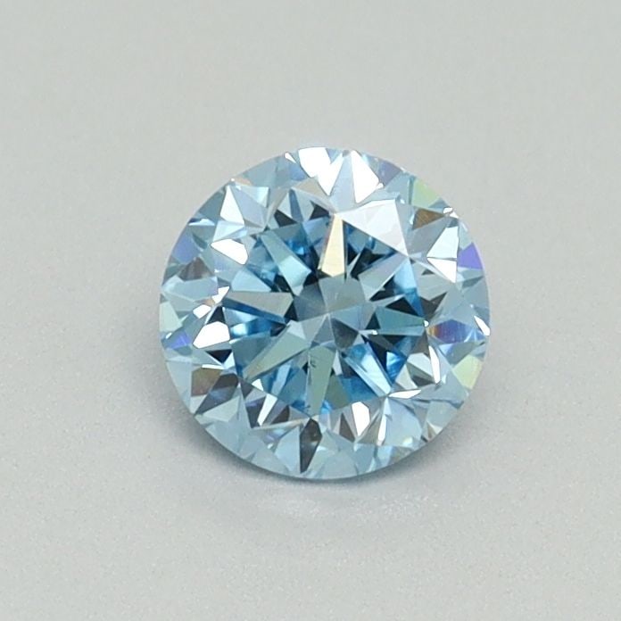 Loose Diamond - ROUND 0.5ct Fancy Vivid Blue VS2: Loose Diamond - ROUND 0.5ct Fancy Vivid Blue VS2 Source: This is a real non-mined Diamond that has been grown in a lab Shape: ROUND Carats: 0.5 Color: Fancy Vivid Blue Certification: IGI Video: