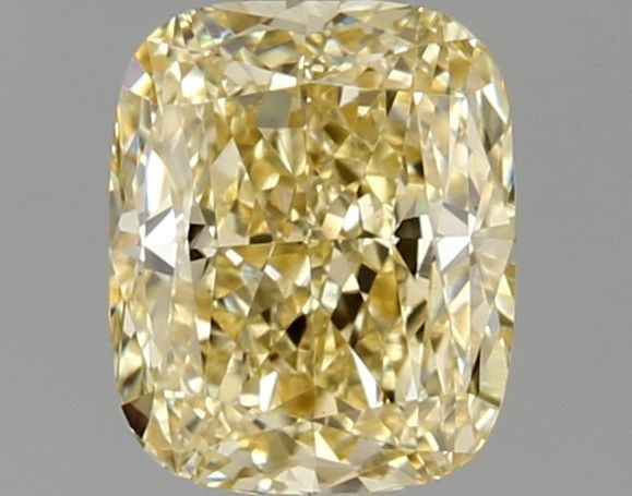 Loose Diamond - CUSHION MODIFIED 1.1ct Fancy Intense Yellow VS1: Loose Diamond - CUSHION MODIFIED 1.1ct Fancy Intense Yellow VS1 Source: This is a real non-mined Diamond that has been grown in a lab Shape: CUSHION MODIFIED Carats: 1.1 Color: Fancy Intense Yellow Ce