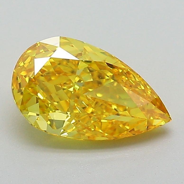 Loose Diamond - PEAR 1.57ct Fancy Vivid Yellow VS1: Loose Diamond - PEAR 1.57ct Fancy Vivid Yellow VS1 Source: This is a real non-mined Diamond that has been grown in a lab Shape: PEAR Carats: 1.57 Color: Fancy Vivid Yellow Certification: IGI Video: