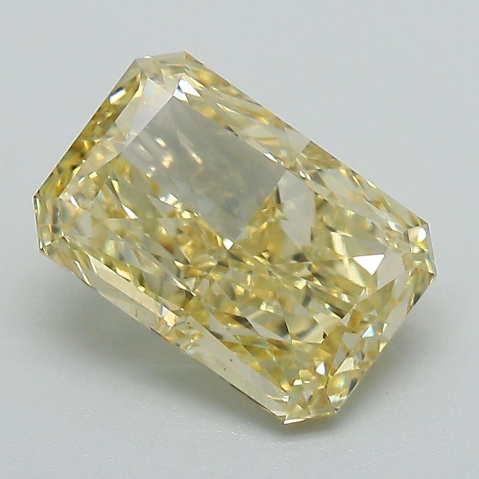 Loose Diamond - RADIANT 3.02ct Fancy Intense Yellow VVS2: Loose Diamond - RADIANT 3.02ct Fancy Intense Yellow VVS2 Source: This is a real non-mined Diamond that has been grown in a lab Shape: RADIANT Carats: 3.02 Color: Fancy Intense Yellow Certification: IG