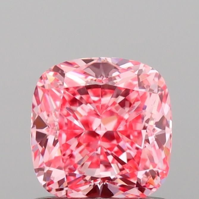 Loose Diamond - CUSHION MODIFIED 1.02ct Fancy Vivid Pink VS1: Loose Diamond - CUSHION MODIFIED 1.02ct Fancy Vivid Pink VS1 Source: This is a real non-mined Diamond that has been grown in a lab Shape: CUSHION MODIFIED Carats: 1.02 Color: Fancy Vivid Pink Certific