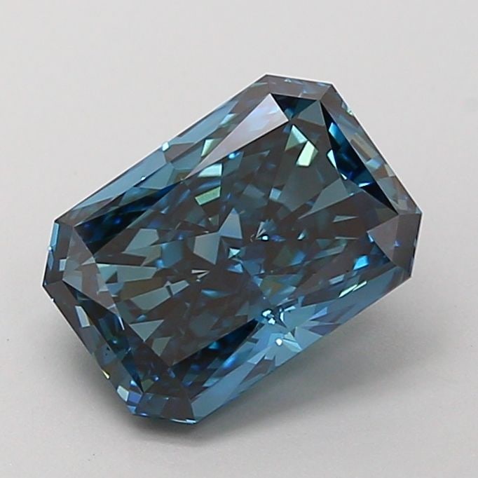 Loose Diamond - RADIANT 2.19ct Fancy Vivid Blue VS1: Loose Diamond - RADIANT 2.19ct Fancy Vivid Blue VS1 Source: This is a real non-mined Diamond that has been grown in a lab Shape: RADIANT Carats: 2.19 Color: Fancy Vivid Blue Certification: IGI Video: