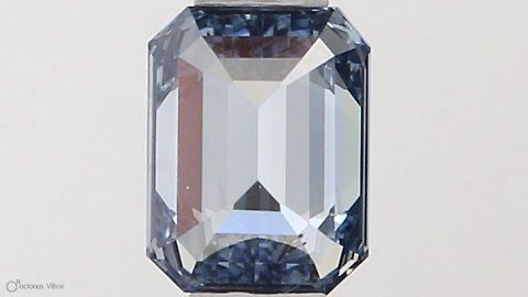 Loose Diamond - EMERALD 0.33ct Fancy Intense Blue SI2 (1 of 1)