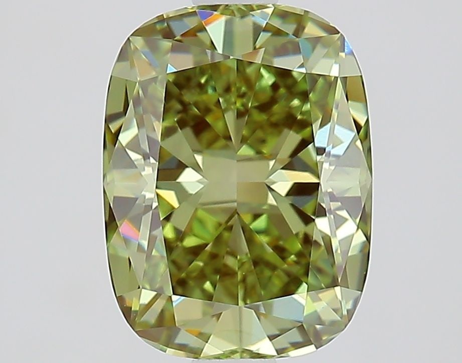 Loose Diamond - CUSHION MODIFIED 1.79ct Fancy Vivid Green VVS2: Loose Diamond - CUSHION MODIFIED 1.79ct Fancy Vivid Green VVS2 Source: This is a real non-mined Diamond that has been grown in a lab Shape: CUSHION MODIFIED Carats: 1.79 Color: Fancy Vivid Green Certi