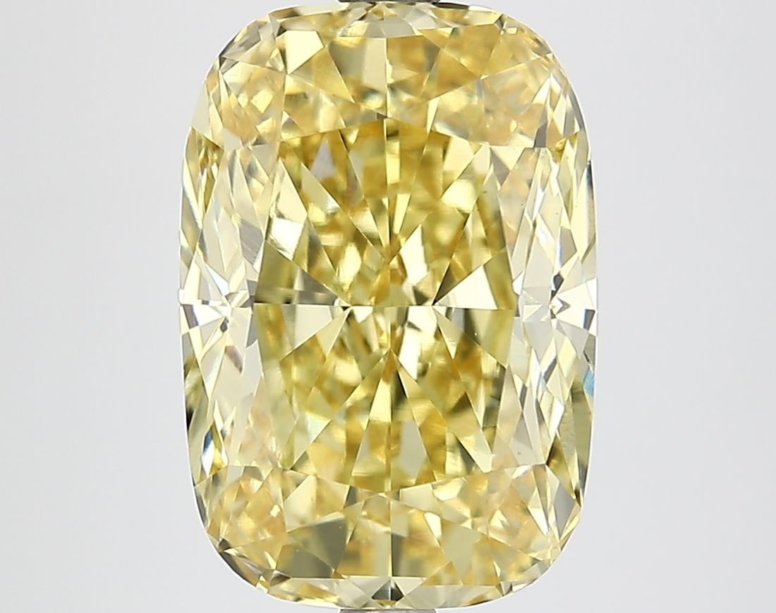 Loose Diamond - CUSHION MODIFIED 6.17ct Fancy Vivid Yellow VS1: Loose Diamond - CUSHION MODIFIED 6.17ct Fancy Vivid Yellow VS1 Source: This is a real non-mined Diamond that has been grown in a lab Shape: CUSHION MODIFIED Carats: 6.17 Color: Fancy Vivid Yellow Cert