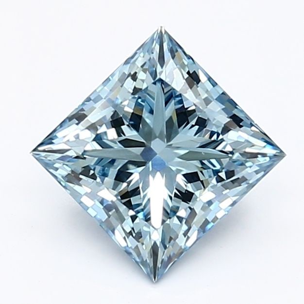 Loose Diamond - PRINCESS 1.33ct Fancy Vivid Blue VS1: Loose Diamond - PRINCESS 1.33ct Fancy Vivid Blue VS1 Source: This is a real non-mined Diamond that has been grown in a lab Shape: PRINCESS Carats: 1.33 Color: Fancy Vivid Blue Certification: IGI The D