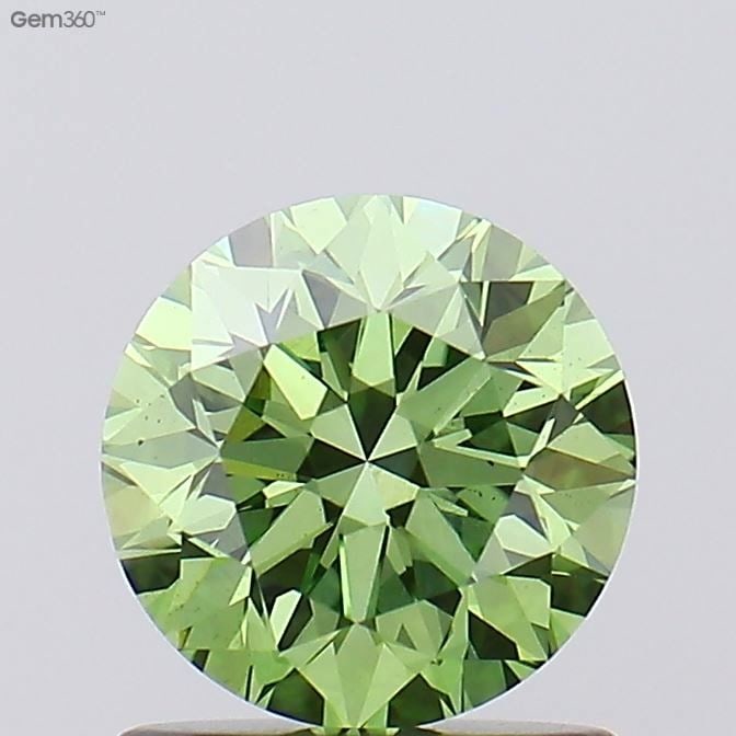 Loose Diamond - ROUND 0.19ct Fancy Vivid Green VS2 (1 of 1)