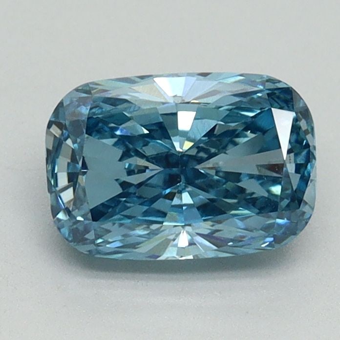 Loose Diamond - CUSHION BRILLIANT 1.23ct Fancy Vivid Blue VS1: Loose Diamond - CUSHION BRILLIANT 1.23ct Fancy Vivid Blue VS1 Source: This is a real non-mined Diamond that has been grown in a lab Shape: CUSHION BRILLIANT Carats: 1.23 Color: Fancy Vivid Blue Certif