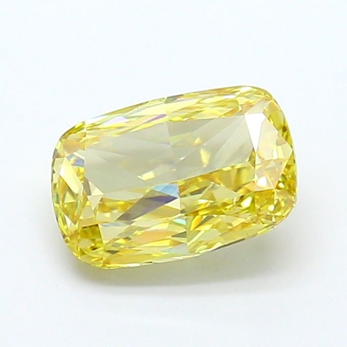 Loose Diamond - CUSHION MODIFIED 2.0ct Fancy Yellow VS1: Loose Diamond - CUSHION MODIFIED 2.0ct Fancy Yellow VS1 Source: This is a real non-mined Diamond that has been grown in a lab Shape: CUSHION MODIFIED Carats: 2.0 Color: Fancy Yellow Certification: IGI