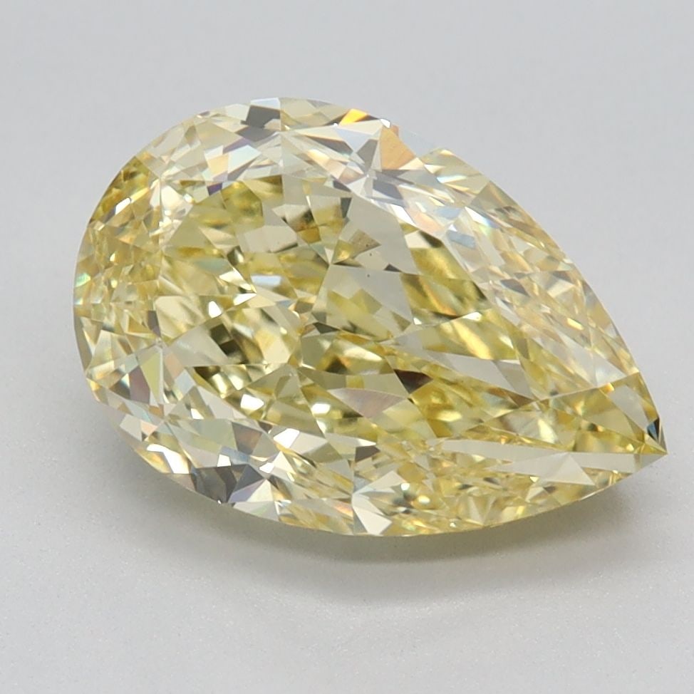 Loose Diamond - PEAR 2.69ct Fancy Intense Yellow VS1: Loose Diamond - PEAR 2.69ct Fancy Intense Yellow VS1 Source: This is a real non-mined Diamond that has been grown in a lab Shape: PEAR Carats: 2.69 Color: Fancy Intense Yellow Certification: IGI Video