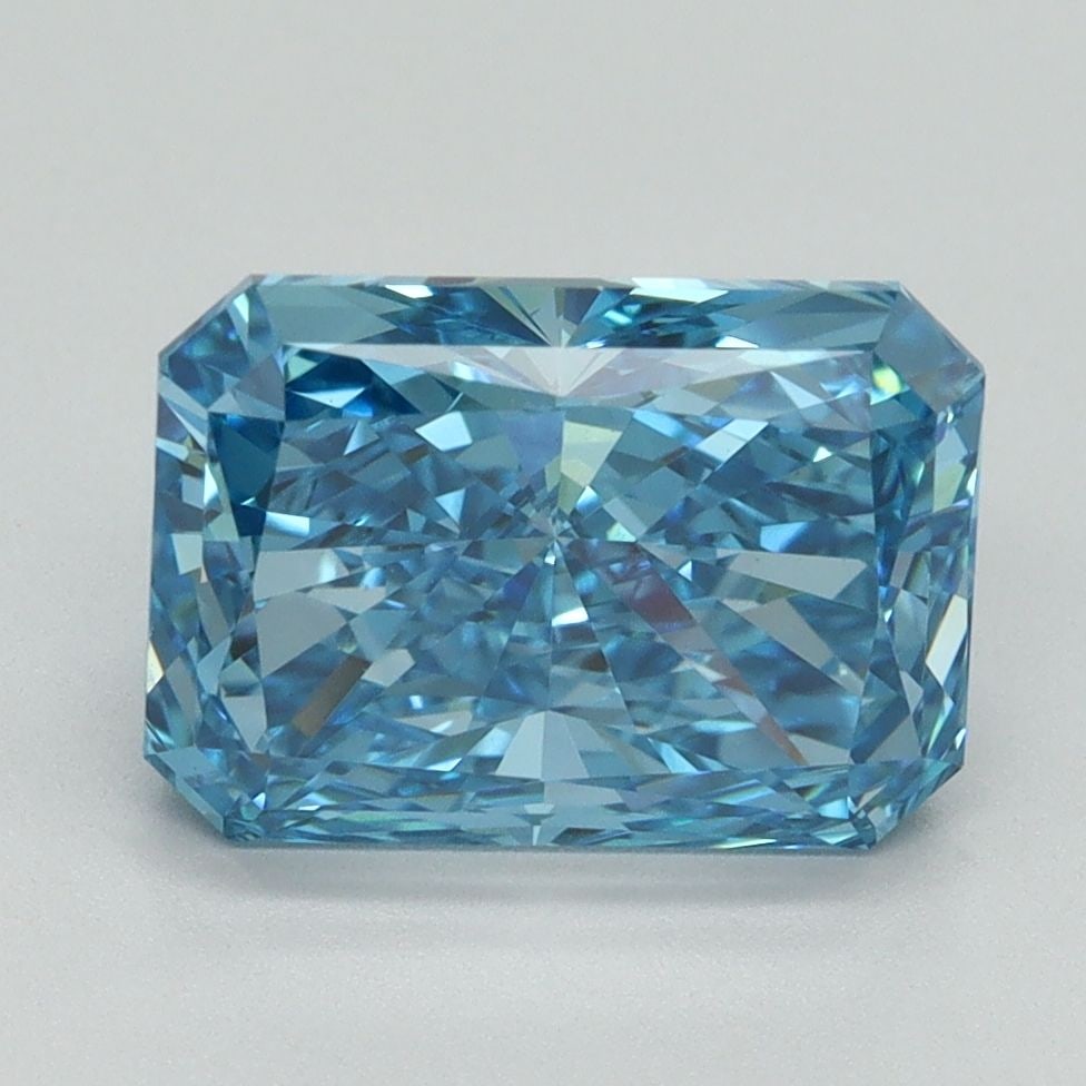 Loose Diamond - RADIANT 3.27ct Fancy Vivid Blue VS1: Loose Diamond - RADIANT 3.27ct Fancy Vivid Blue VS1 Source: This is a real non-mined Diamond that has been grown in a lab Shape: RADIANT Carats: 3.27 Color: Fancy Vivid Blue Certification: IGI Video: