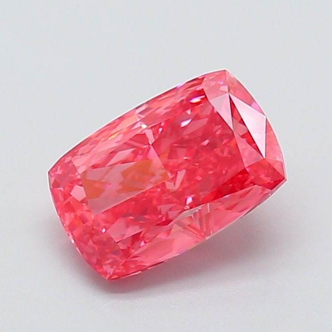 Loose Diamond - CUSHION MODIFIED 2.01ct Fancy Vivid Red VVS2: Loose Diamond - CUSHION MODIFIED 2.01ct Fancy Vivid Red VVS2 Source: This is a real non-mined Diamond that has been grown in a lab Shape: CUSHION MODIFIED Carats: 2.01 Color: Fancy Vivid Red Certifica