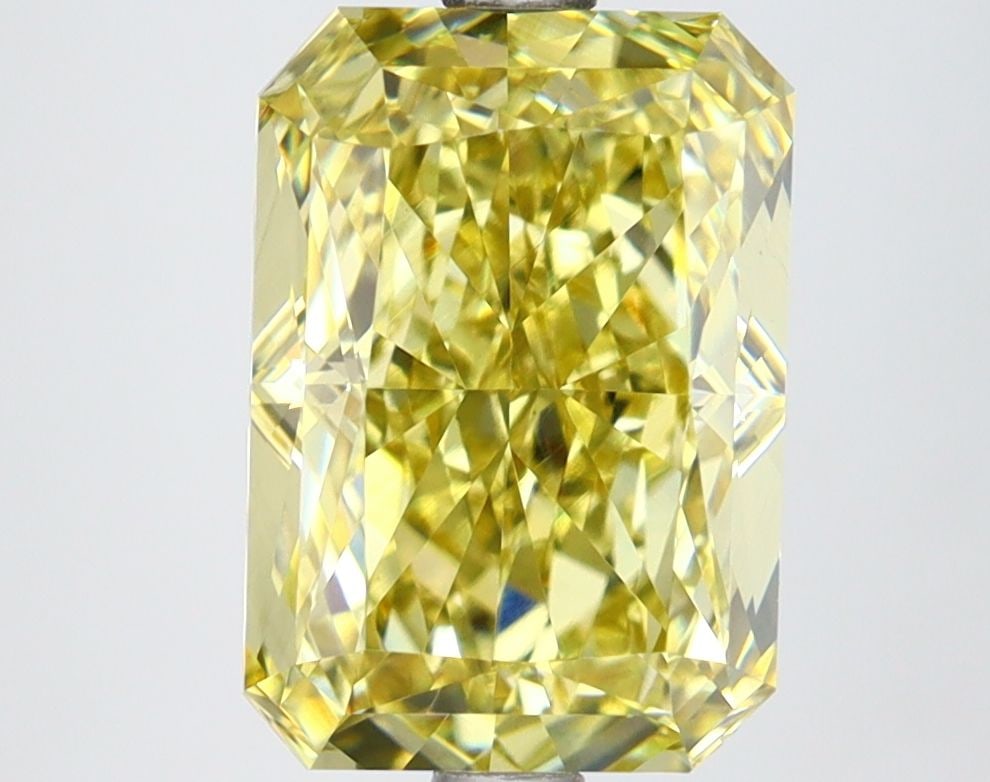 Loose Diamond - RADIANT 3.83ct Fancy Vivid Yellow VVS2: Loose Diamond - RADIANT 3.83ct Fancy Vivid Yellow VVS2 Source: This is a real non-mined Diamond that has been grown in a lab Shape: RADIANT Carats: 3.83 Color: Fancy Vivid Yellow Certification: IGI