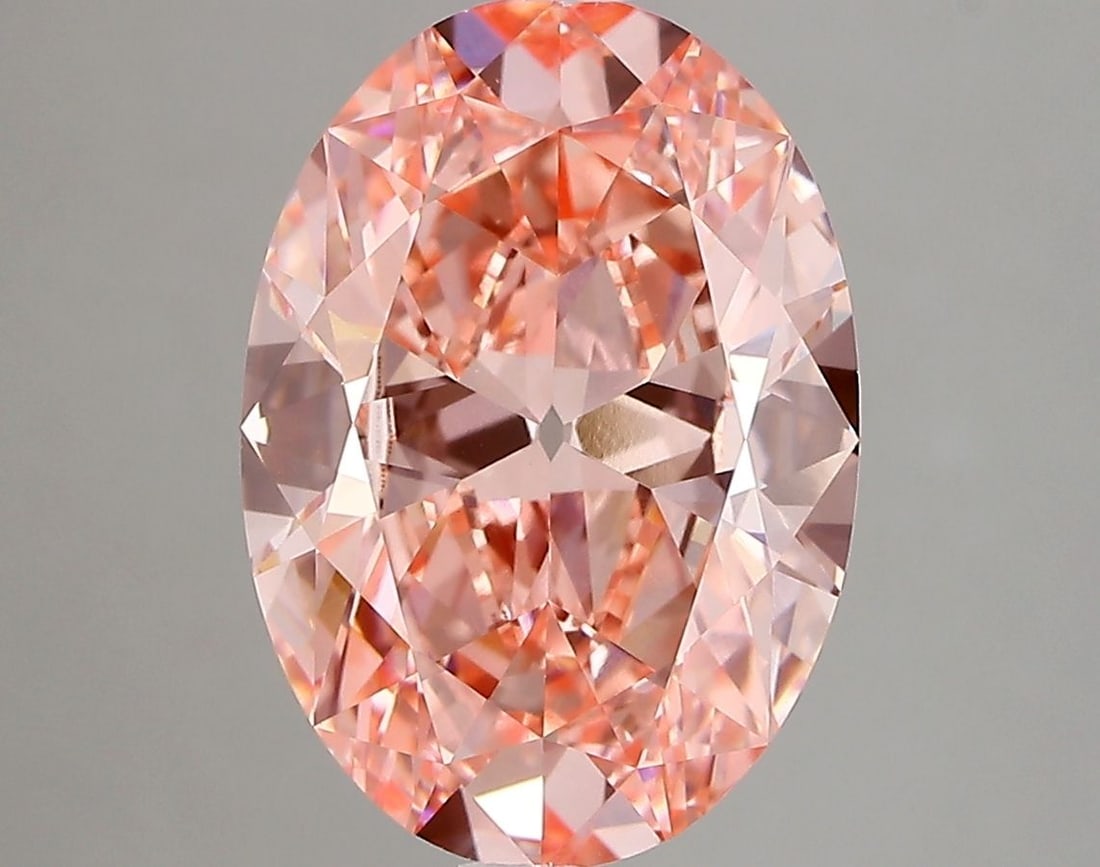 Loose Diamond - OVAL 4.02ct Fancy Vivid Pink VVS2: Loose Diamond - OVAL 4.02ct Fancy Vivid Pink VVS2 Source: This is a real non-mined Diamond that has been grown in a lab Shape: OVAL Carats: 4.02 Color: Fancy Vivid Pink Certification: IGI Video:
