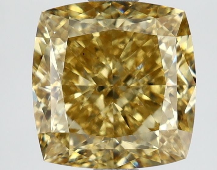 Loose Diamond - CUSHION MODIFIED 2.69ct Fancy Vivid Yellow VS1: Loose Diamond - CUSHION MODIFIED 2.69ct Fancy Vivid Yellow VS1 Source: This is a real non-mined Diamond that has been grown in a lab Shape: CUSHION MODIFIED Carats: 2.69 Color: Fancy Vivid Yellow Cert