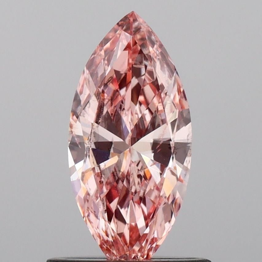 Loose Diamond - MARQUISE 0.64ct Fancy Intense Brownish Pink VS2: Loose Diamond - MARQUISE 0.64ct Fancy Intense Brownish Pink VS2 Source: This is a real non-mined Diamond that has been grown in a lab Shape: MARQUISE Carats: 0.64 Color: Fancy Intense Brownish Pink Ce
