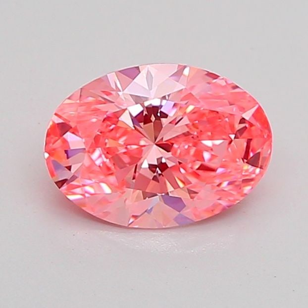 Loose Diamond - OVAL 1.0ct Fancy Vivid Pink VS1: Loose Diamond - OVAL 1.0ct Fancy Vivid Pink VS1 Source: This is a real non-mined Diamond that has been grown in a lab Shape: OVAL Carats: 1.0 Color: Fancy Vivid Pink Certification: IGI Video: