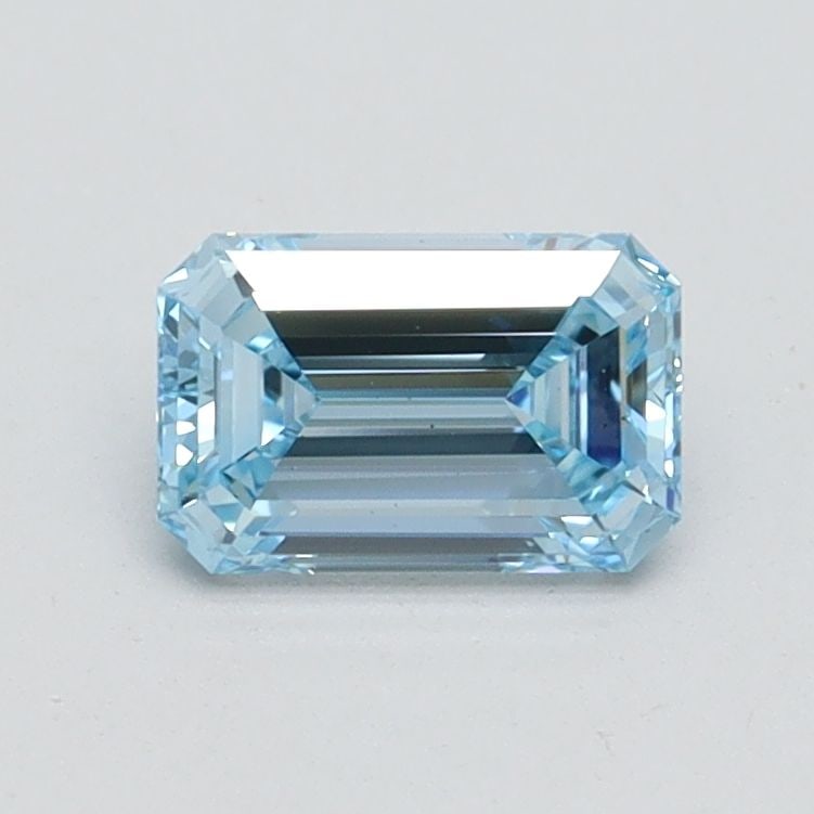 Loose Diamond - EMERALD 0.73ct Fancy Intense Blue VS1: Loose Diamond - EMERALD 0.73ct Fancy Intense Blue VS1 Source: This is a real non-mined Diamond that has been grown in a lab Shape: EMERALD Carats: 0.73 Color: Fancy Intense Blue Certification: IGI Vid