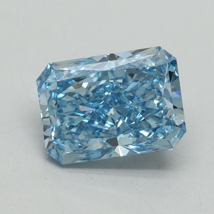 Loose Diamond - RADIANT 1.54ct Fancy Vivid Blue VVS2: Loose Diamond - RADIANT 1.54ct Fancy Vivid Blue VVS2 Source: This is a real non-mined Diamond that has been grown in a lab Shape: RADIANT Carats: 1.54 Color: Fancy Vivid Blue Certification: IGI Video: