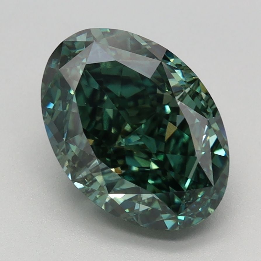 Loose Diamond - OVAL 2.64ct Fancy Vivid Green VS1 (1 of 1)