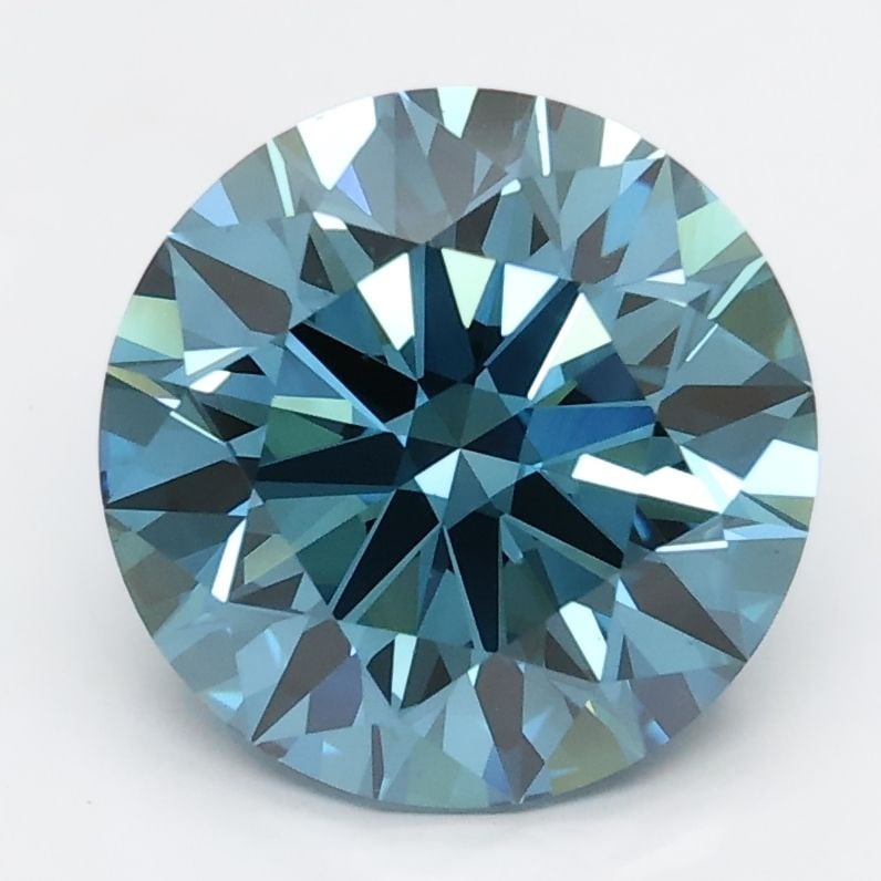 Loose Diamond - ROUND 2.75ct Blue VS1: Loose Diamond - ROUND 2.75ct Blue VS1 Source: This is a real non-mined Diamond that has been grown in a lab Shape: ROUND Carats: 2.75 Color: Blue Certification: NONE Video:
